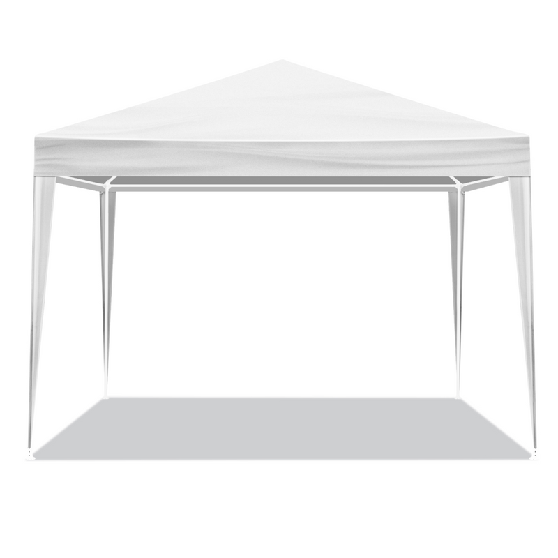 3 x 3m Four Sides Portable Home Use Waterproof Tent with Spiral Tubes White