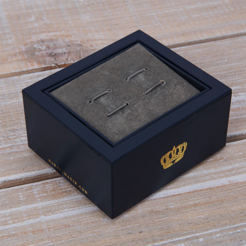 Pair of Rugby Ball Cufflinks Gift Boxed