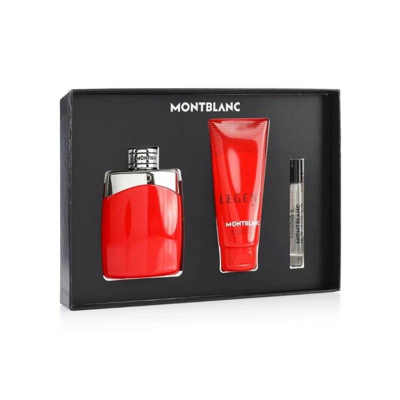 Montblanc Legend Red Gift Set (Eau De Parfum Spray 100ml  Shower Gel 100ml  Eau De Parfum Spray 7.5ml)