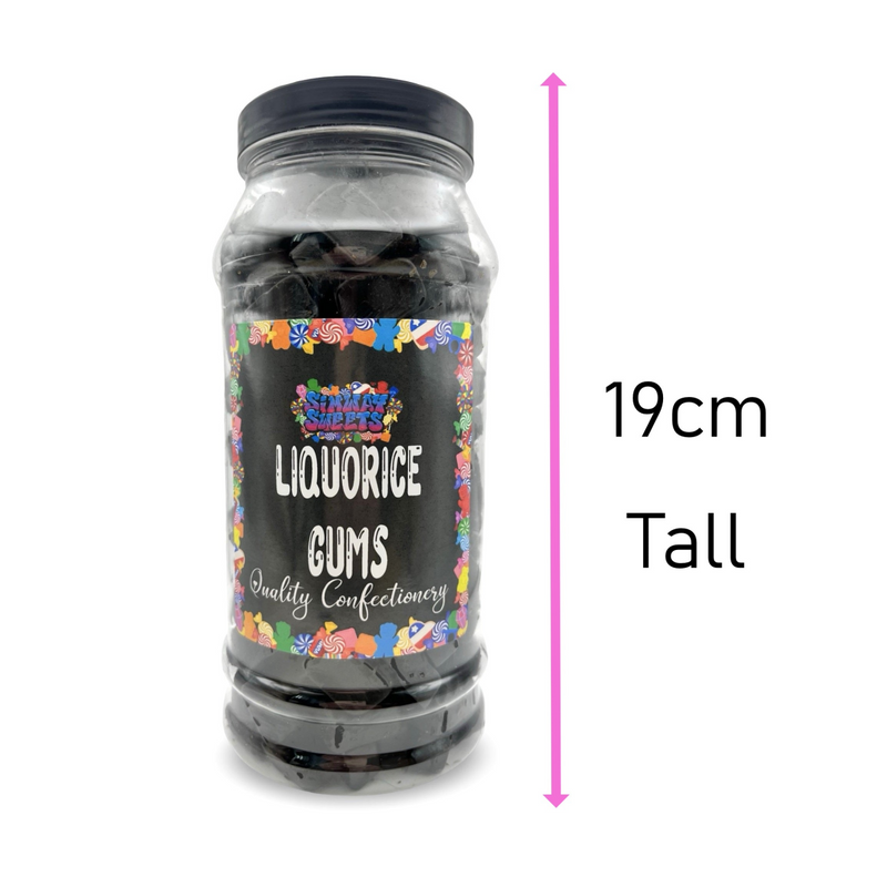 Traditional Lion Liquorice Gums Retro Sweets Gift Jar - 770g