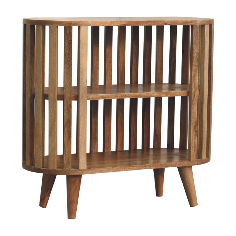 Artisan Furniture Solid Wood Ariella Cabinet, Light Brown, 2 Shelves