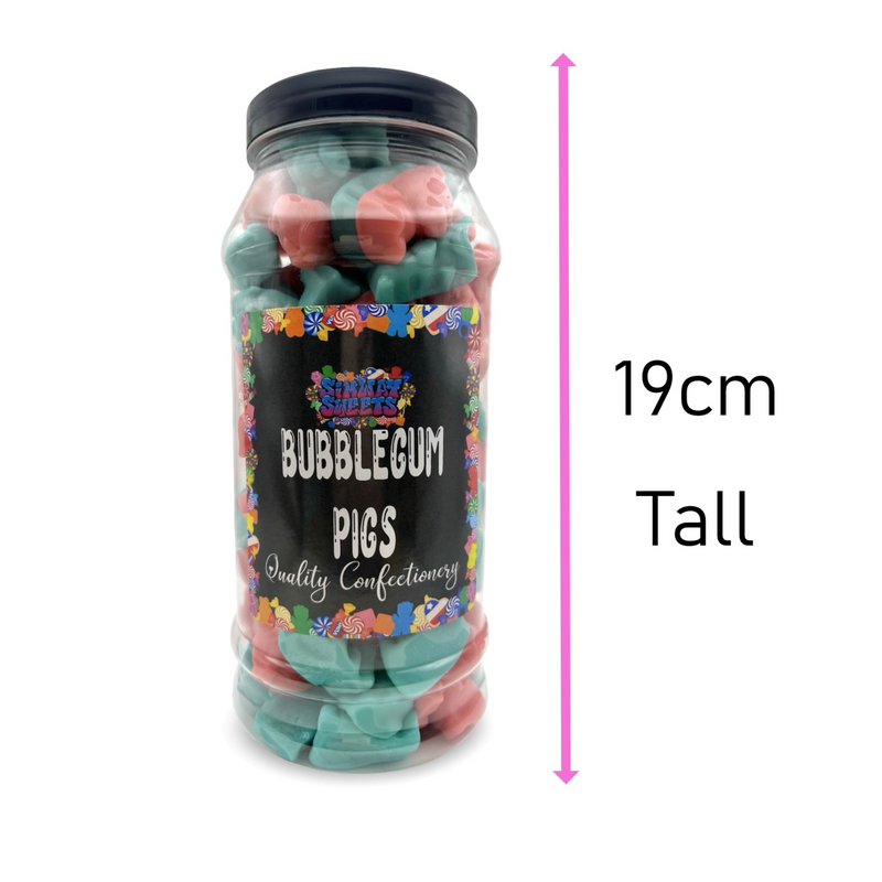 Bubblegum Pigs Sweet Gift Jar - 800g
