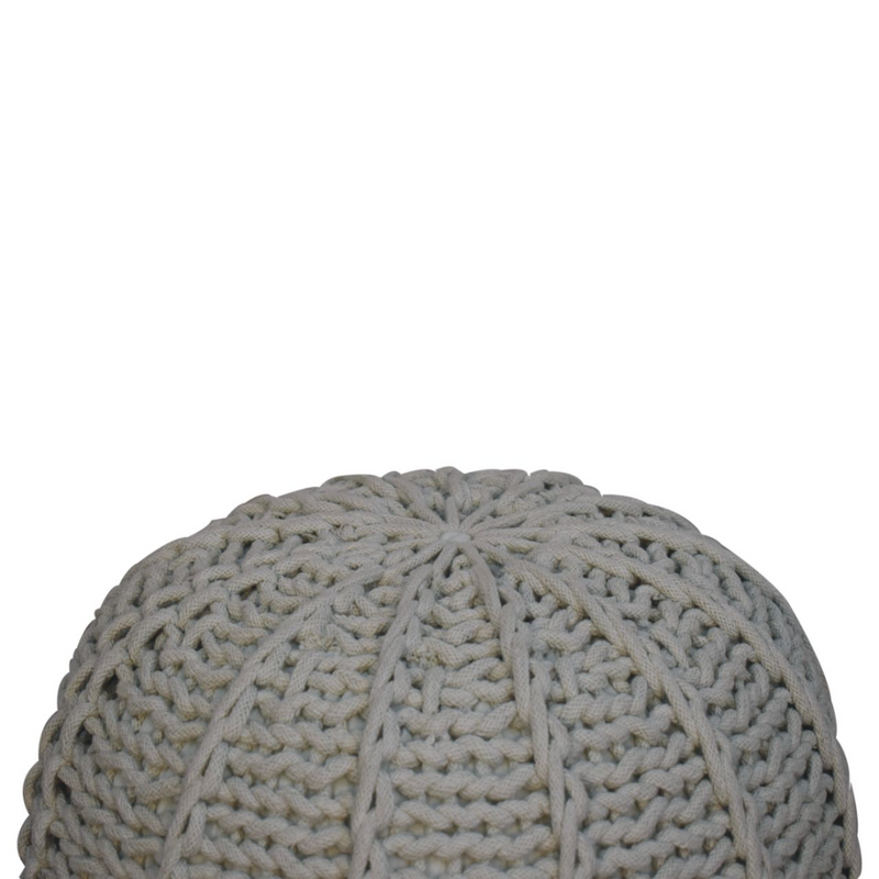 Artisan Furniture Grey Cable Pouffe