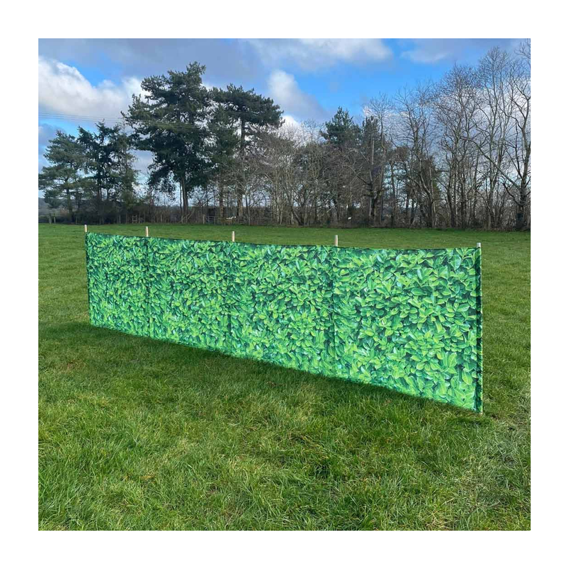 Laurel Hedge Folding Wooden windbreak 5 pole