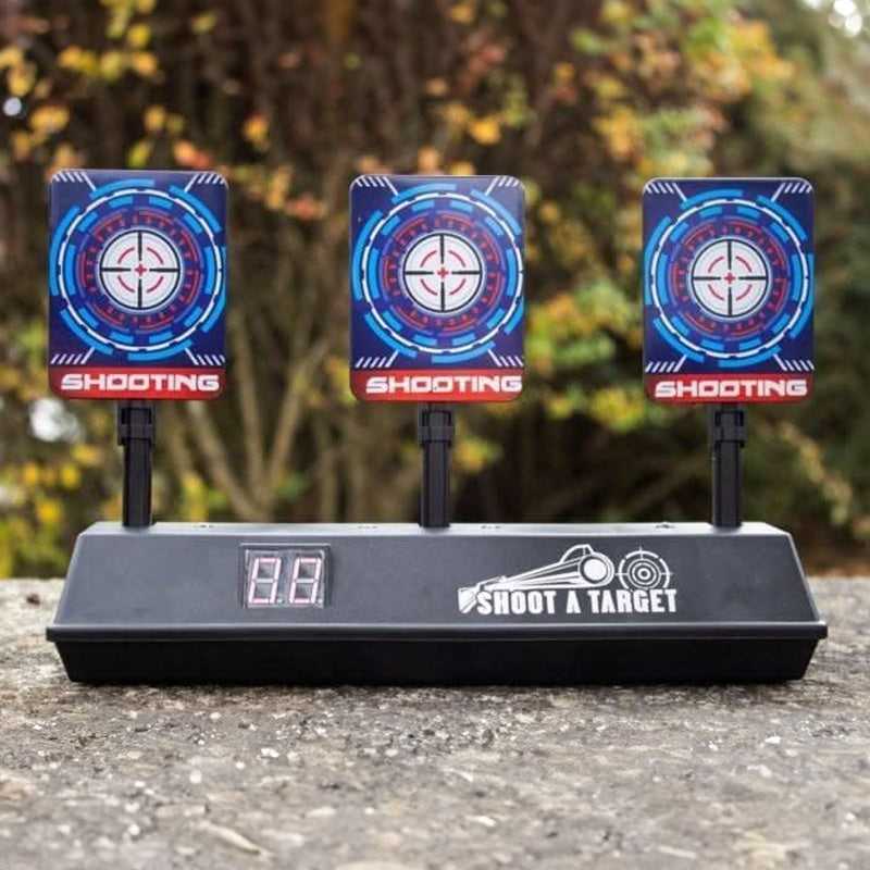 3 Target Electronic Shooting Game Auto Reset LCD Score Display