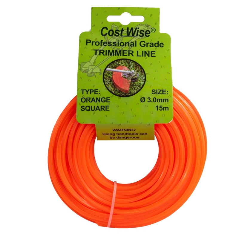 Strimmer Line Orange Square 3mm x 15m