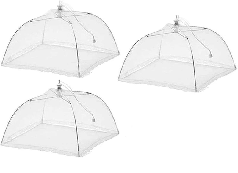 Pop-Up Mesh Food Cover Tent Umbrella Large 17" - 43 x 43 cm Reusable Collapsible