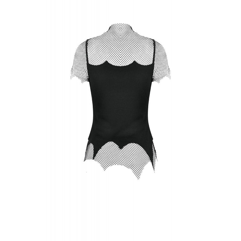 Dark in Love Dark Punk Mesh Chain Top