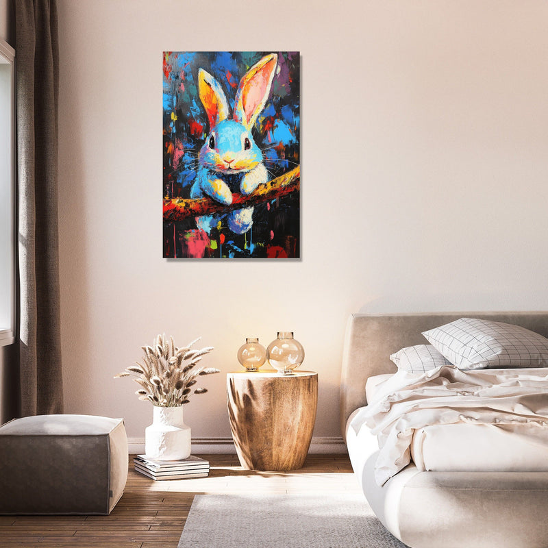 Swinging Bunny Canvas