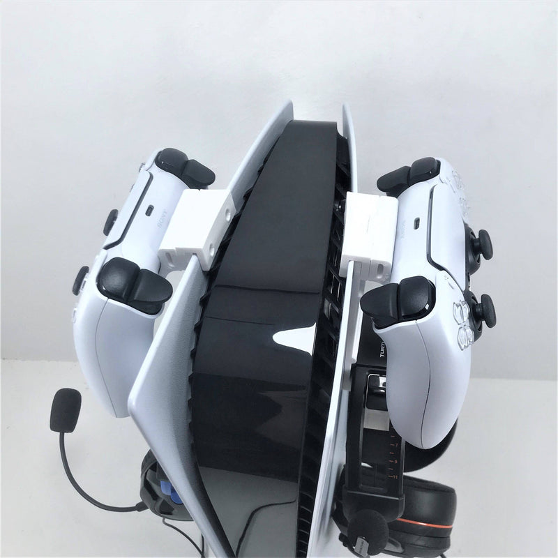 3D Cabin PS5 Controller & Headphone Console Bracket Mount Holder For Play Station 5 Digital Or Disc DualSense (Left and Right Pack)