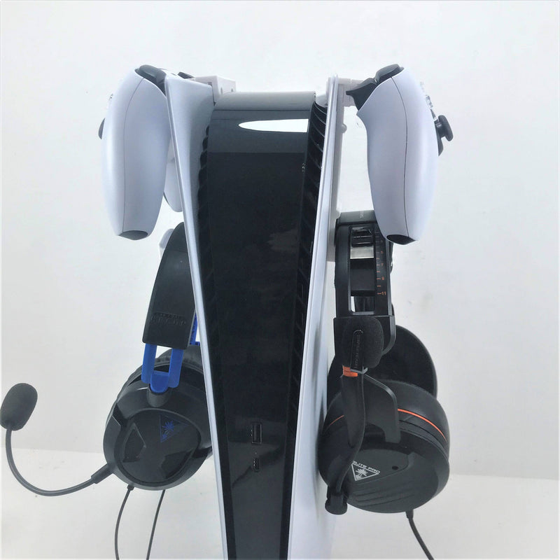 3D Cabin PS5 Controller & Headphone Console Bracket Mount Holder For Play Station 5 Digital Or Disc DualSense (Left and Right Pack)