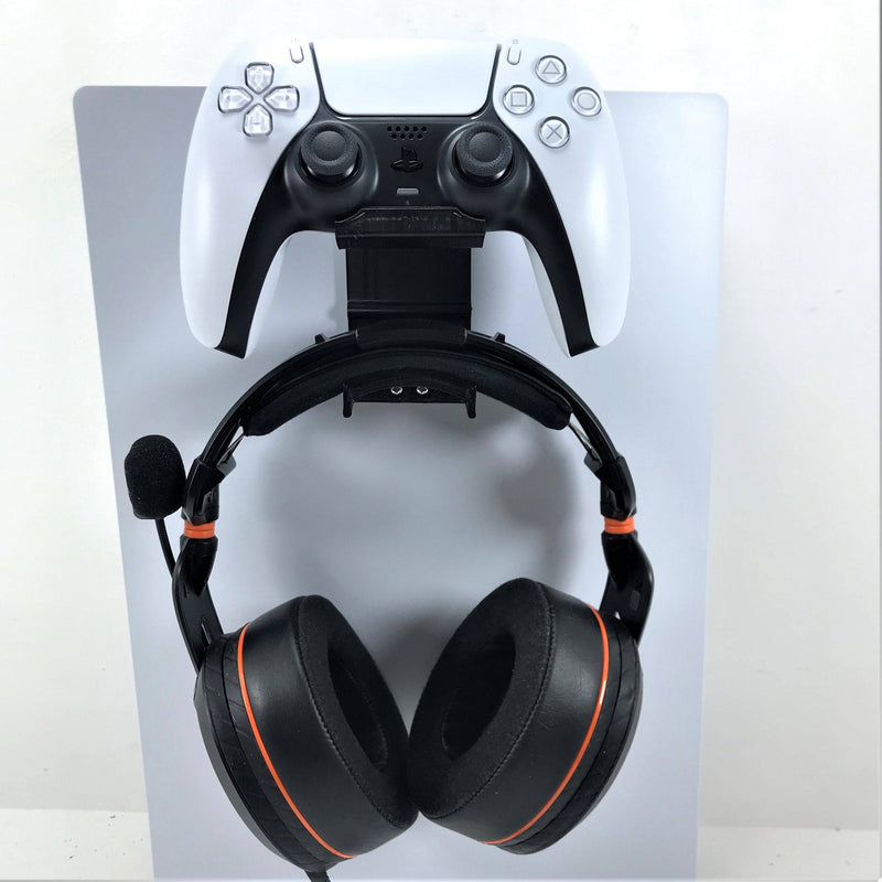 3D Cabin PS5 Controller & Headphone Console Bracket Mount Holder For Play Station 5 Digital Or Disc DualSense