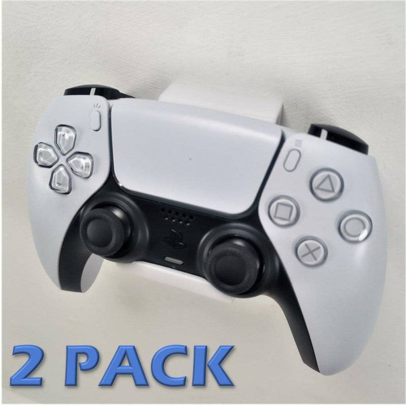 3D Cabin PS5 Controller Wall Mount Wall Bracket Holder (2 Pack) For Play Station 5 Digital Or Disc DualSense - Various Colours