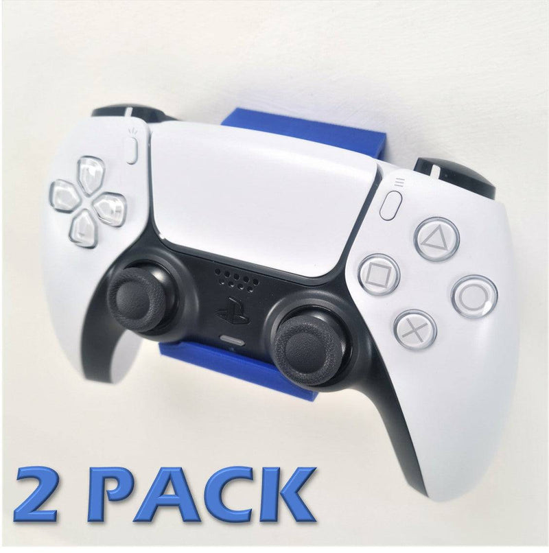 3D Cabin PS5 Controller Wall Mount Wall Bracket Holder (2 Pack) For Play Station 5 Digital Or Disc DualSense - Various Colours