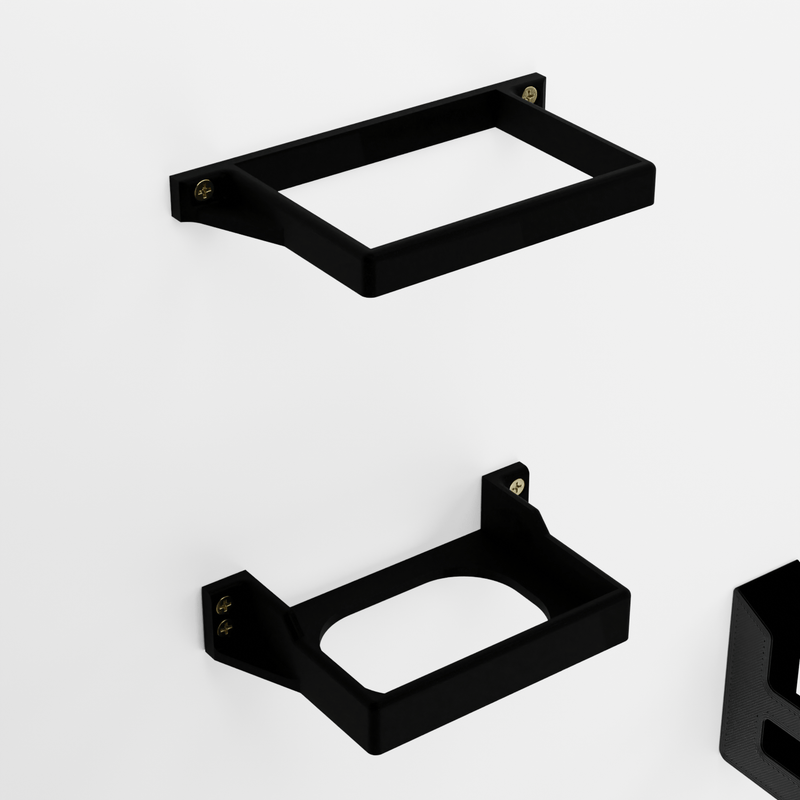 Xbox One Original Console Wall Mount Kit With Power Supply Adapter Brick Cable Bracket Holder (Set of 4 & 2) - Black