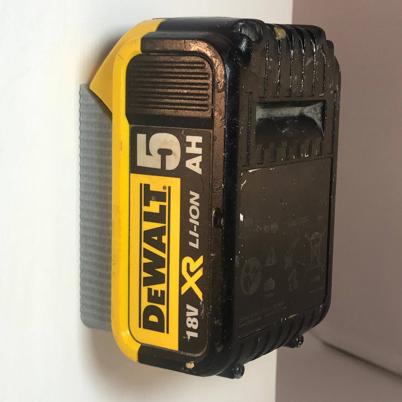 Dewalt Compatible Battery Holder/Bracket Ideal For Wall Or Shelf Mounting