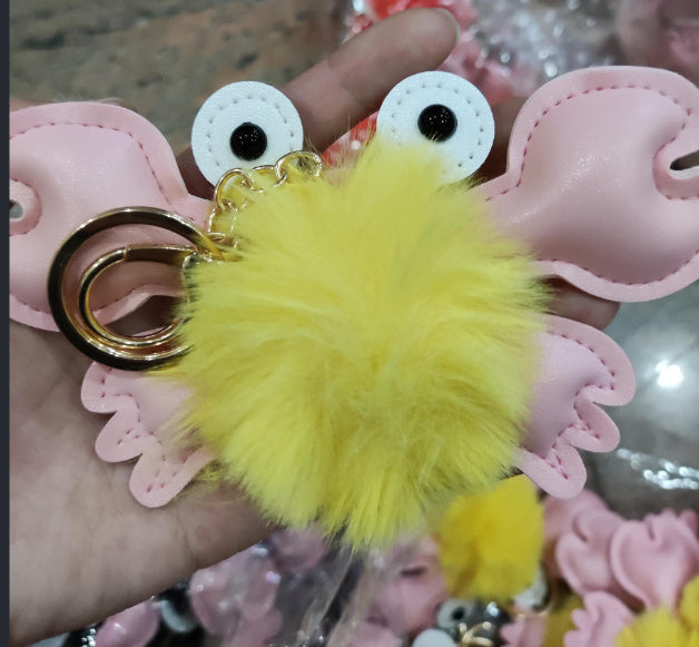 Cartoon Cute Crab Keychain Pendant