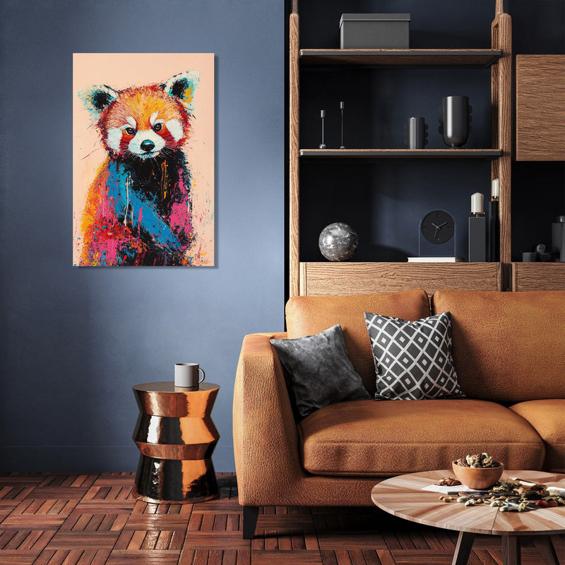 Red Panda Harmony Canvas