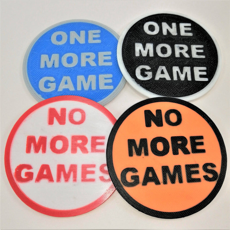 Gaming "Choice" Coaster / Large Coin: Flip The Coin To Decide If You Play On Or Rest Up..!
