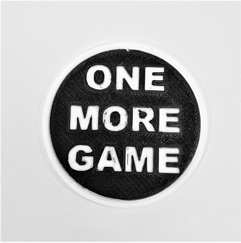 Gaming "Choice" Coaster / Large Coin: Flip The Coin To Decide If You Play On Or Rest Up..!