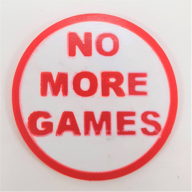 Gaming "Choice" Coaster / Large Coin: Flip The Coin To Decide If You Play On Or Rest Up..!