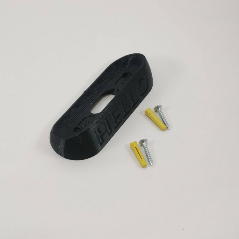 Hello Door Bell 30 Degree Angle Spacer / Wall Mount / Bracket / Camera Director For Nest: (Black)