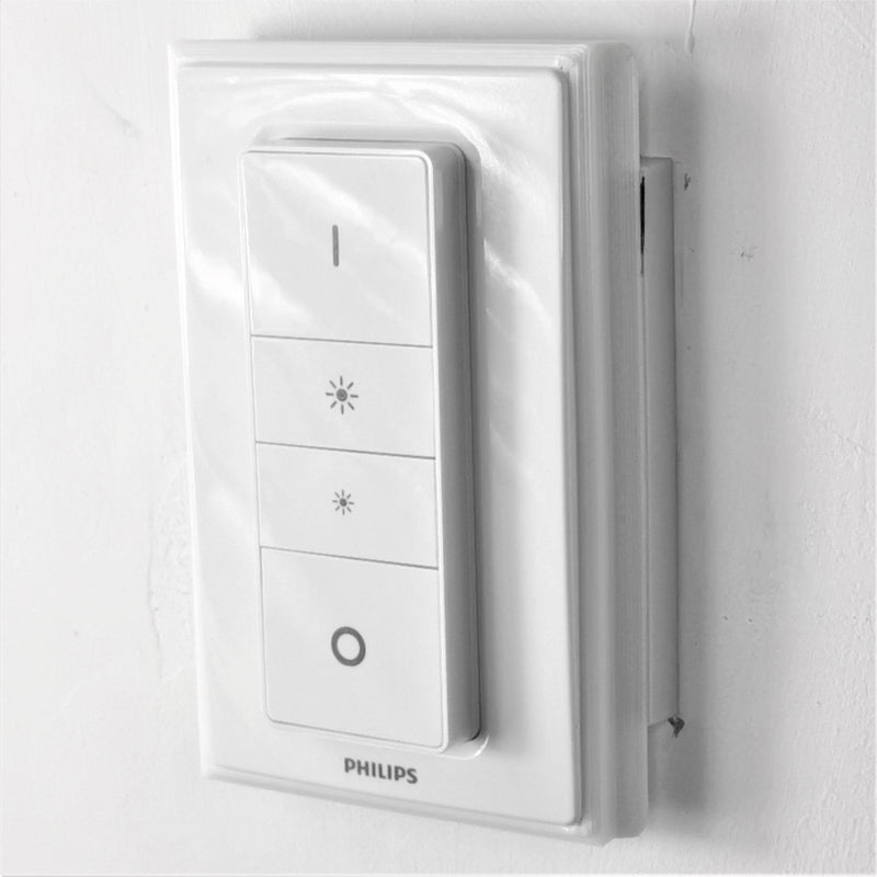 Philips Hue Dimmer Uk Light Switch Converter Adapter Cover Plate : White