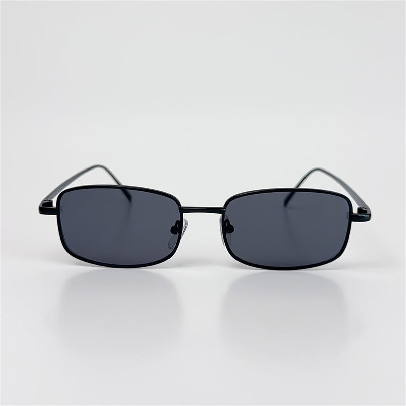 Retro Small Box Square Metal Glasses