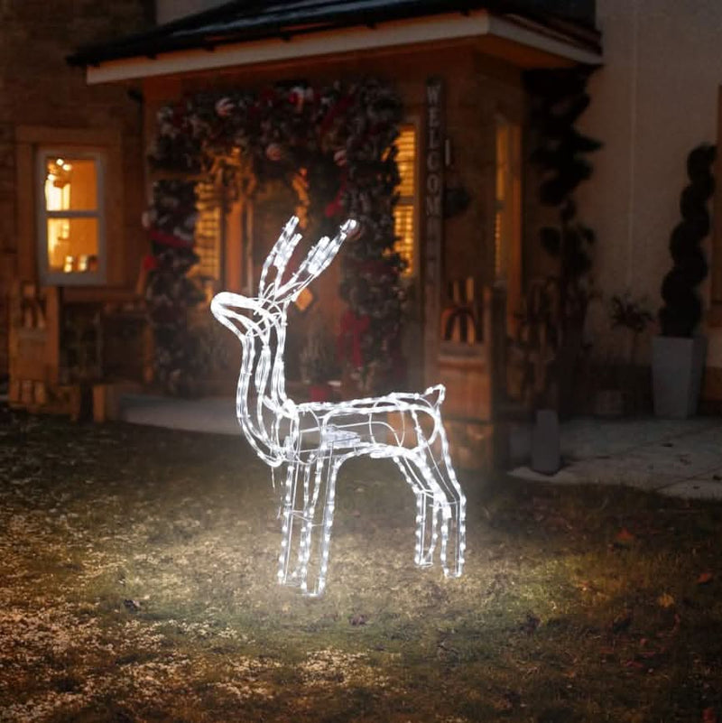 Christmas LED Standing Reindeer Rope Light 1.1m