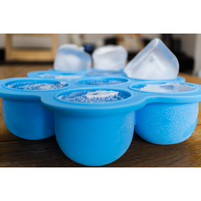 Callowesse Silicone Food Portion Storage Container & Lid – Blue