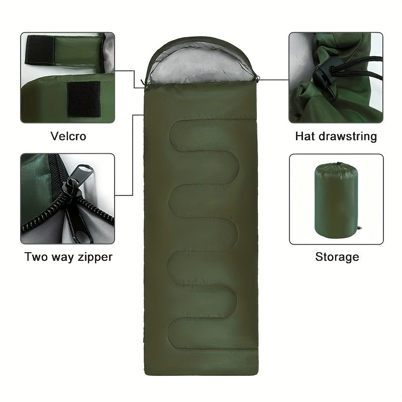 4-Season Camping Sleeping Bag - Lightweight & Durable for Outdoor Travel