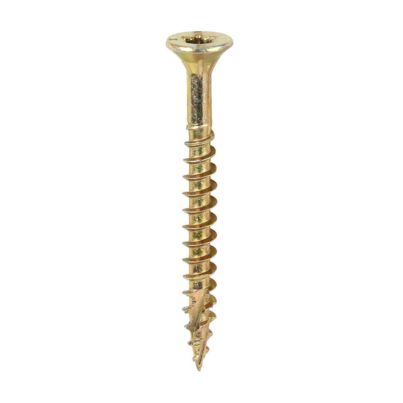 TIMCO C2 Clamp-Fix – TX – Double Countersunk with Ribs – Twin-Cut – Yellow