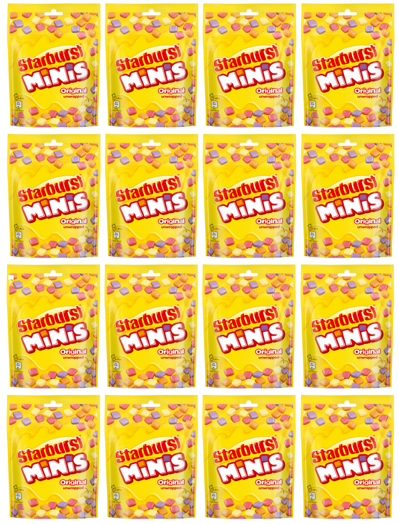 16 X Starburst Minis Fruits Pouch 137Gm