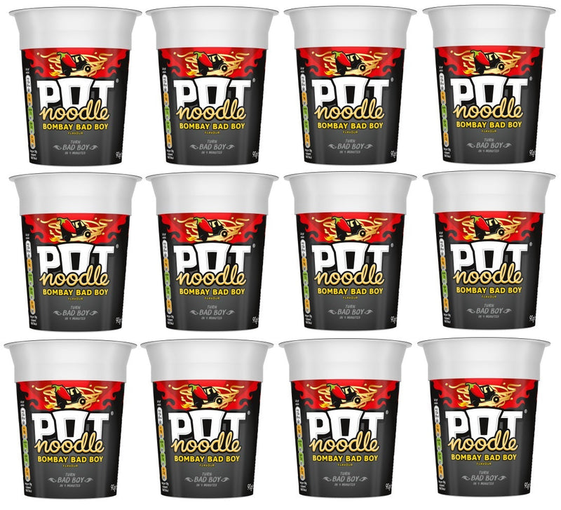 12 x Pot Noodle Bombay Bad Boy 90Gm