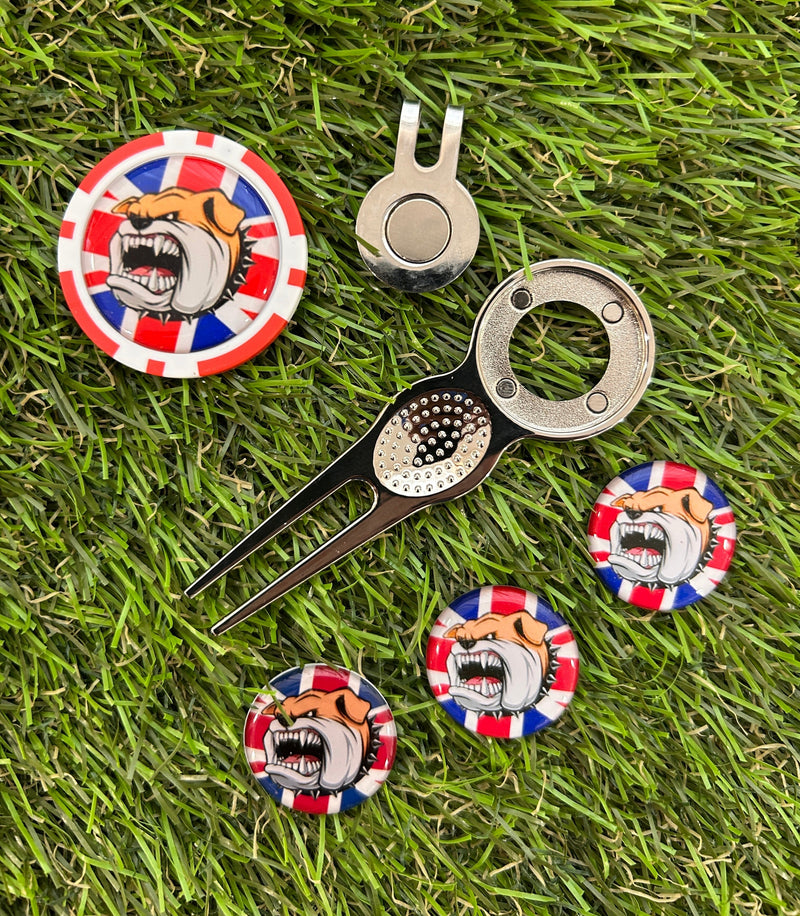 British Bull Dog Union Jack Pitchfork Set