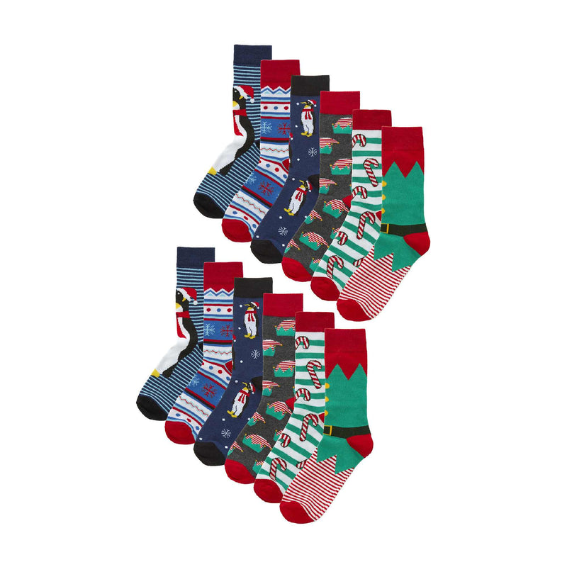 12 Pack Mens Warm Merino Wool Slipper Socks for Indoors