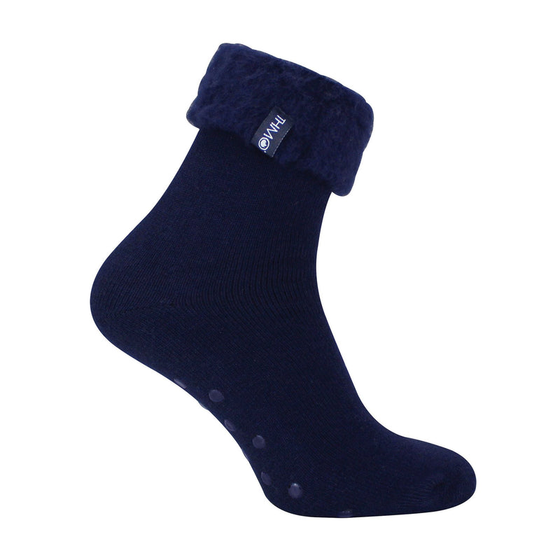 1 Pack Mens Soft Plush Lined Slipper Bed Socks