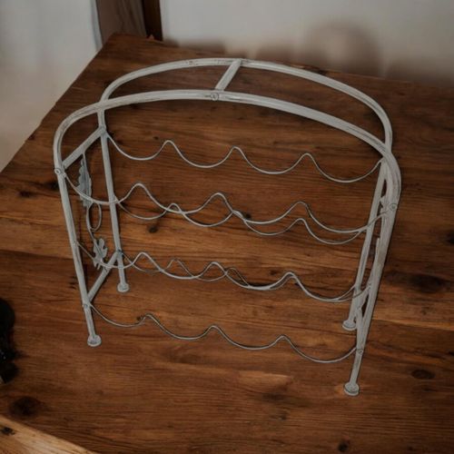 40CM 12 BOTTLE CREAM WINE HOLDER - InStock