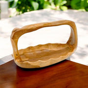 40CM TEAK BOWL WITH HANDLE - InStock