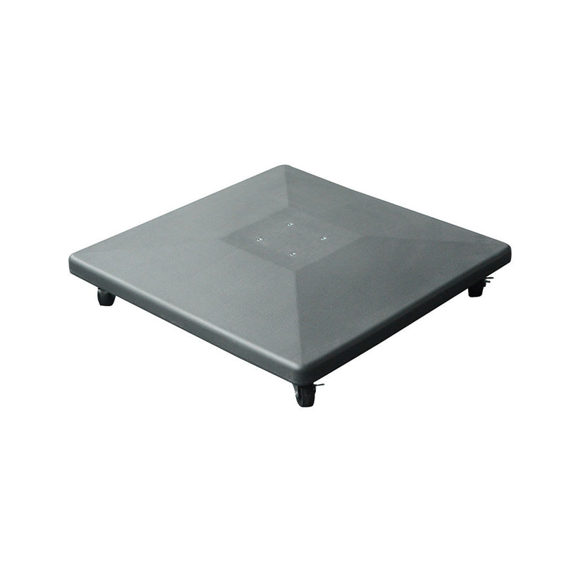 Royce 50kg Plastic Concrete Base with Wheels & Tube - Black