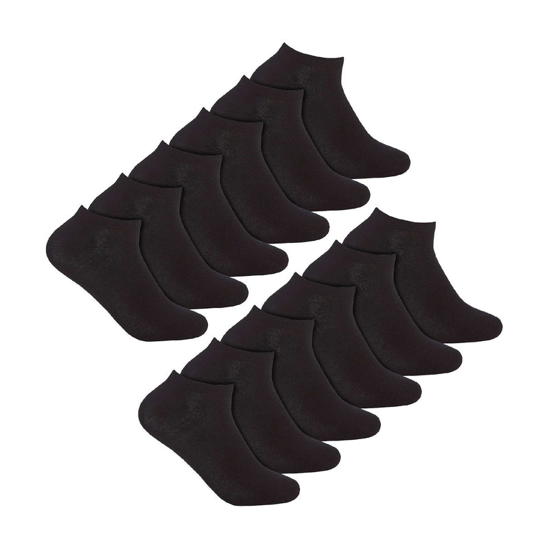 12 Pack Ladies Low Cut Breathable Bamboo Trainer Socks