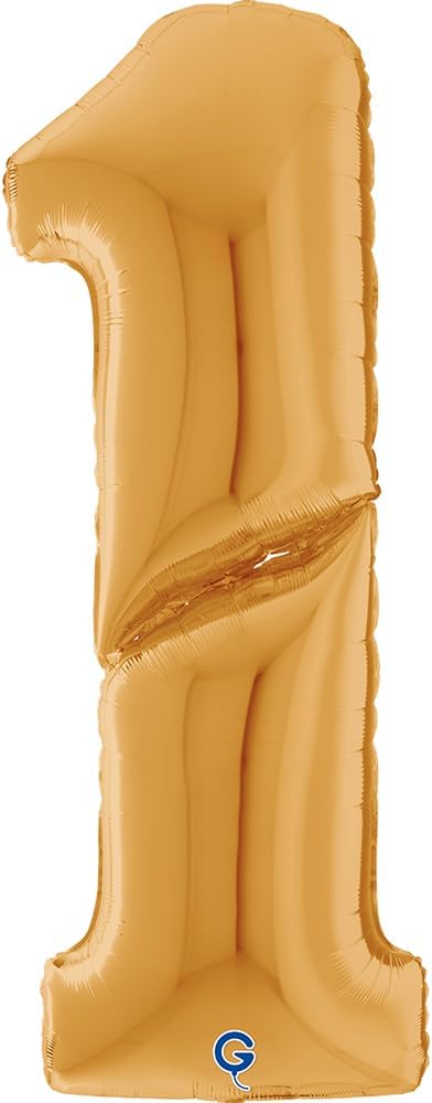 grabo  Number     1 Gold Giant 64" Balloon