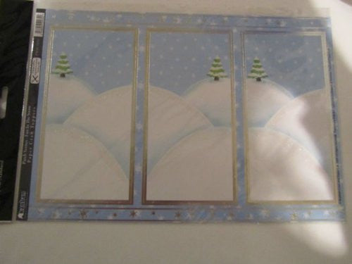 papercraft patch scene fun in the snow
