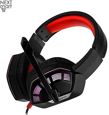 M1 Stereo Gaming Headset With RGB LED Light Noise Reduction Mic For PC