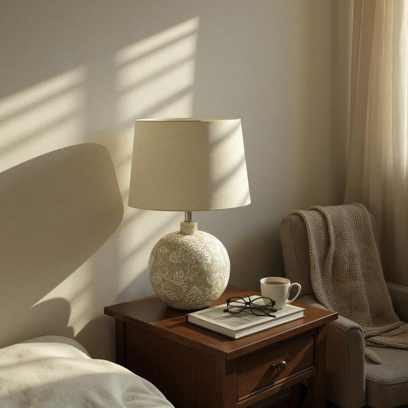 39CM LAMP AND SHADE