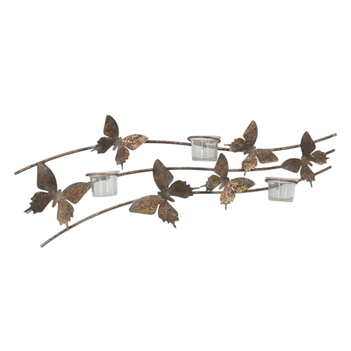 67CM METAL CANDLE HOLDER BUTTERFLY