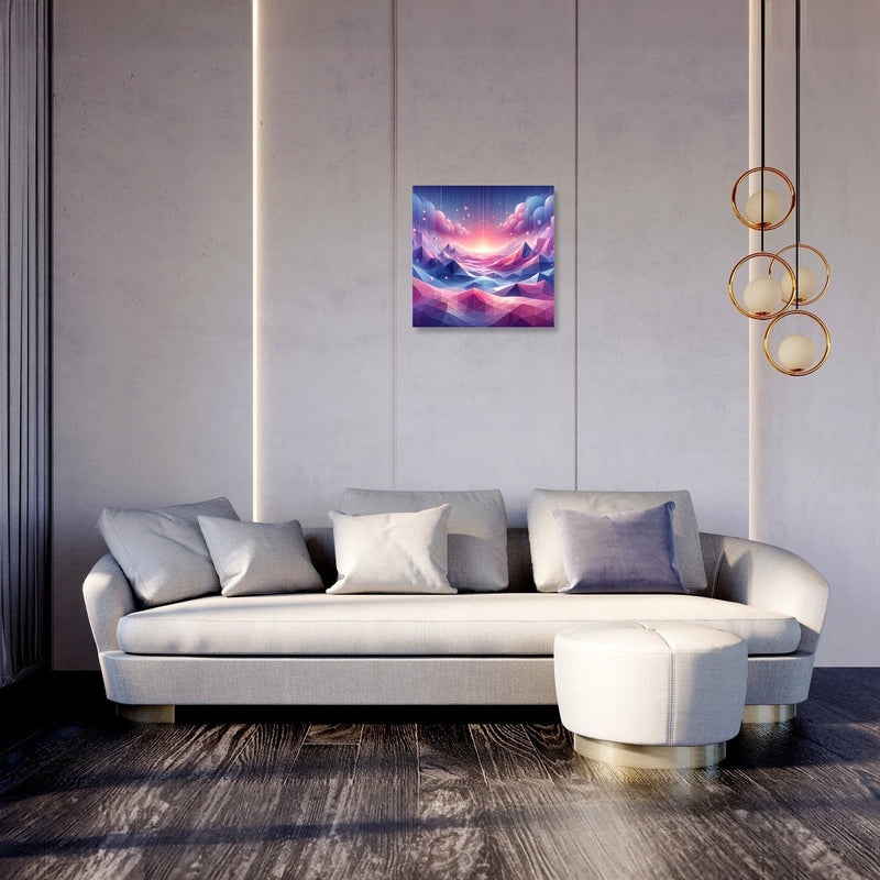 Pastel Virtuality: Geometric Dream Canvas