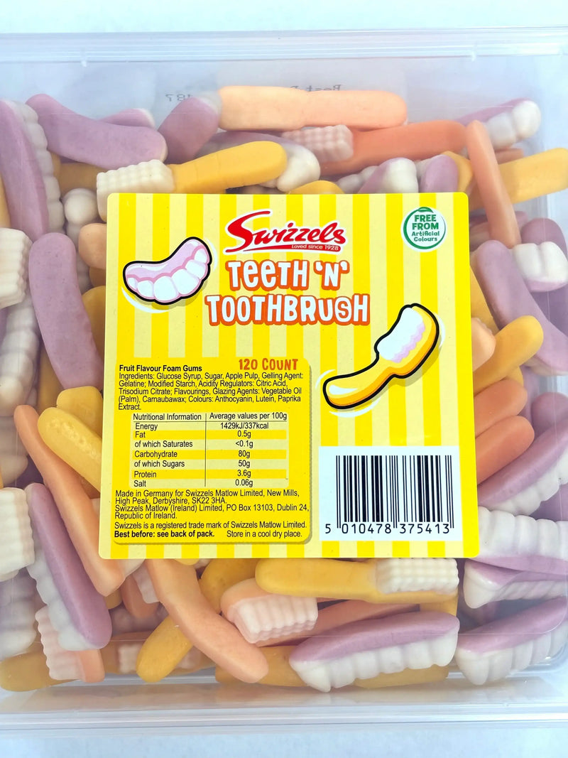 Swizzels Teeth 'n' Toothbrush Gummies – Pick and Mix Retro Sweets