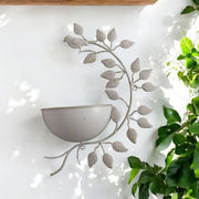 42CM CREAM METAL GARDEN PLANTER - InStock