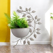 42CM CREAM METAL GARDEN PLANTER - InStock